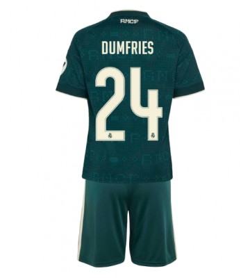 Real Madrid Denzel Dumfries #24 Udebanetrøje Børn 2026-27 Kortærmet (+ Korte bukser)